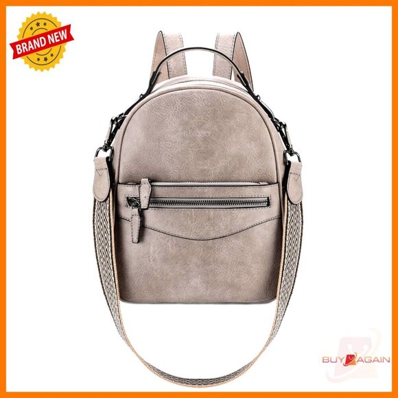 Mini Leather Backpack Purse Convertible 3 Ways Shoulder Bag Travel Daypack main image 6